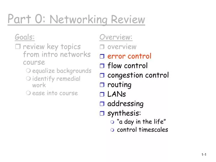 part 0 networking review