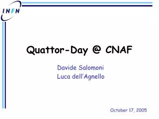 Quattor-Day @ CNAF