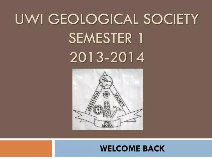 uwi geological society semester 1 2013 2014