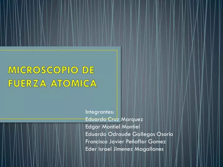 microscopio de fuerza atomica