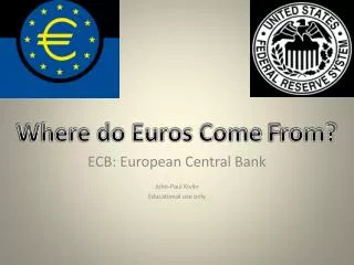 ECB: European Central Bank John-Paul Kivlin Educational use only