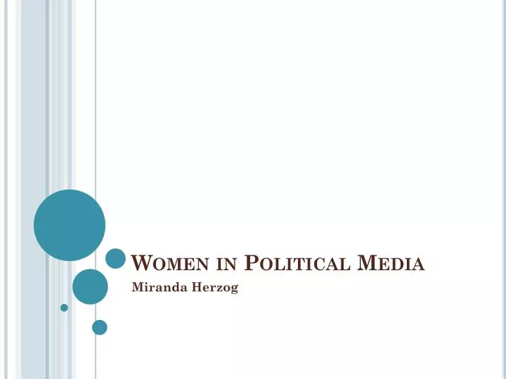 women in political media
