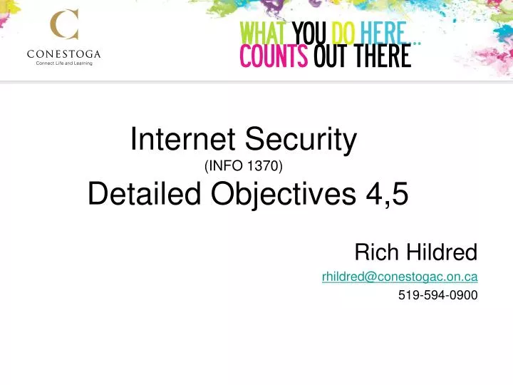 internet security info 1370 detailed objectives 4 5
