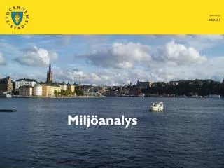 milj analys