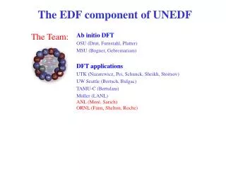 The EDF component of UNEDF