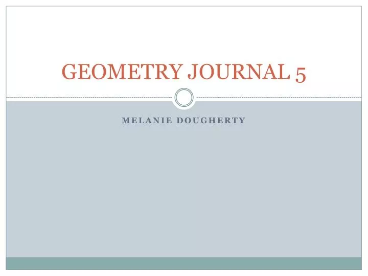 geometry journal 5