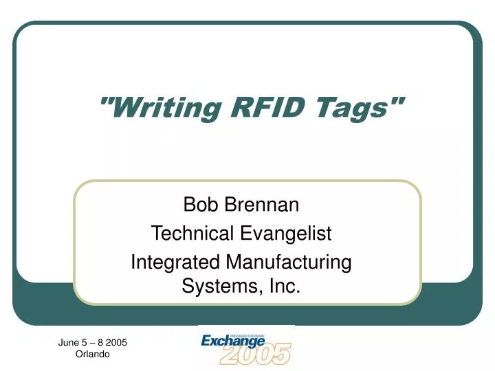 writing rfid tags