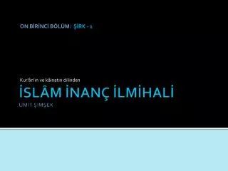 on b r nc b l m rk 1 kur n n ve k inat n dilinden