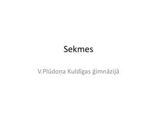 sekmes