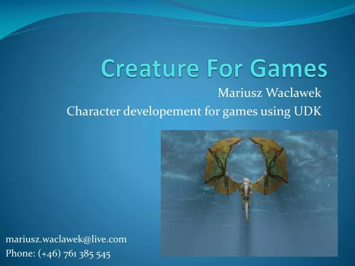 creature for games