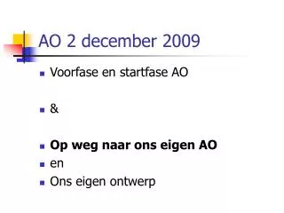 ao 2 december 2009