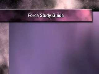 Force Study Guide