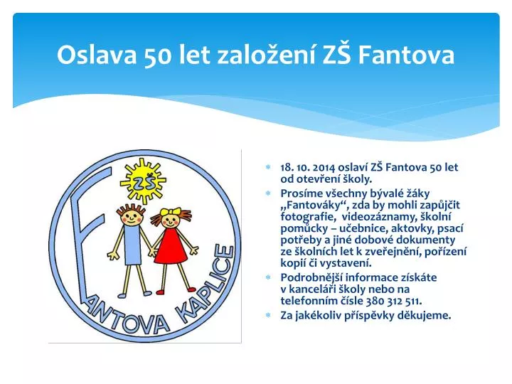 oslava 50 let zalo en z fantova