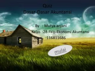 quiz dasar dasar akuntansi