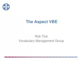 Rob Tice Vocabulary Management Group