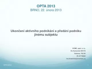 opta 2013 brno 22 nora 2013