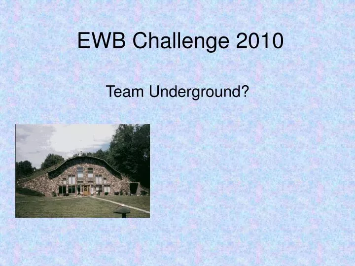 ewb challenge 2010