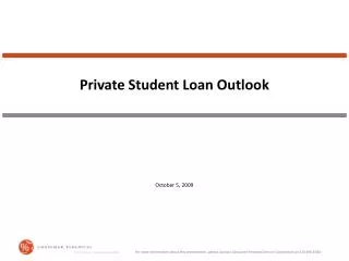 Private Student Loan Outlook
