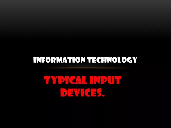 information technology