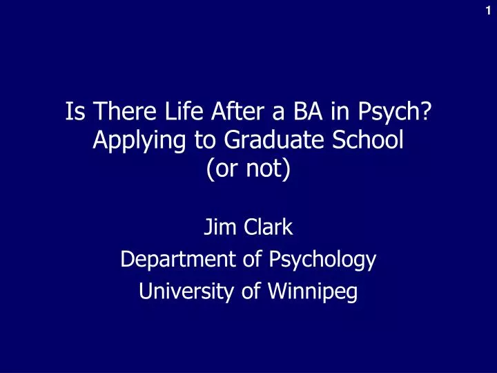 jim clark department of psychology university of winnipeg