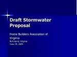 Proposed Stormwater Regulations by Home Builders Association of Virginia - slide 1