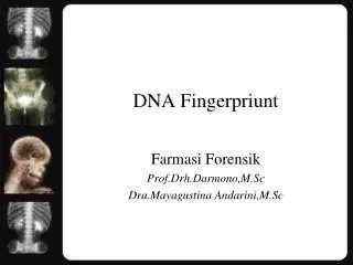 DNA Fingerpriunt