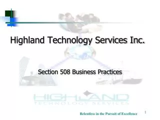Highland Technology Services Inc.