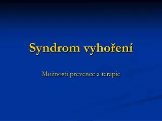 syndrom vyho en