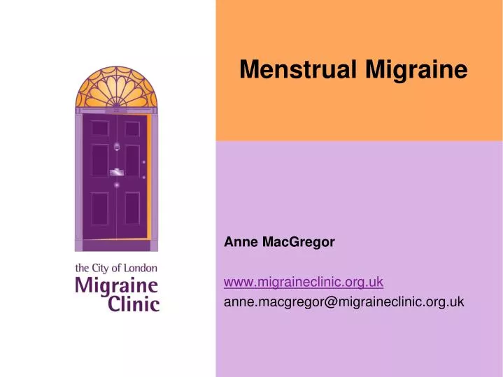 menstrual migraine