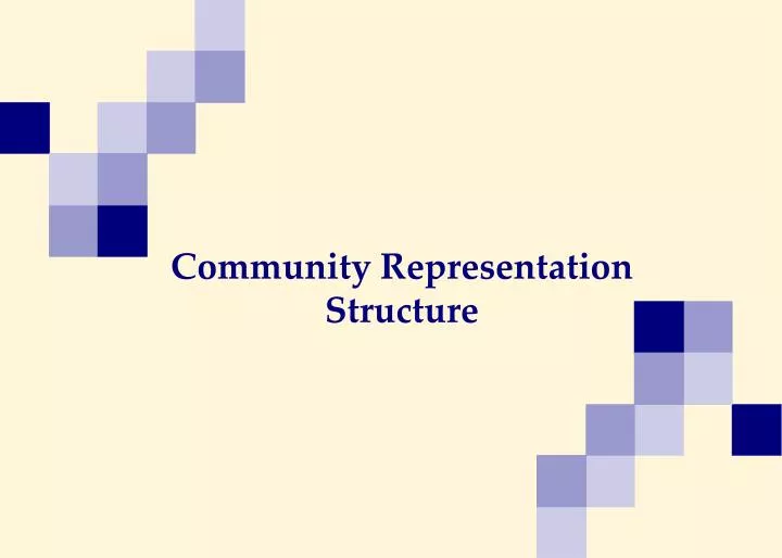 community representation structure