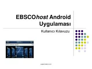 ebsco host android uygulamas