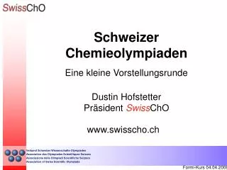 Schweizer Chemieolympiaden