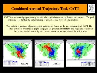 Combined Aerosol-Trajectory Tool, CATT