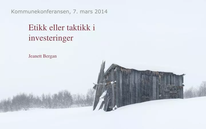 kommunekonferansen 7 mars 2014