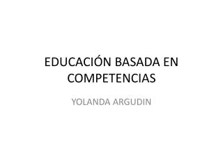 educaci n basada en competencias