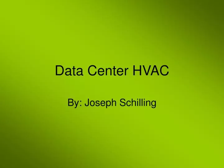 data center hvac