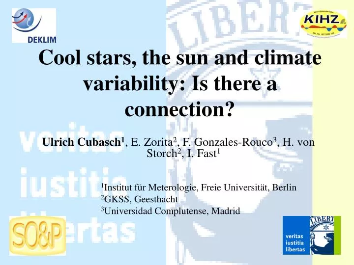 cool stars the sun and climate variability is there a connection