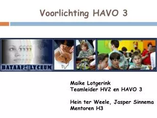 voorlichting havo 3