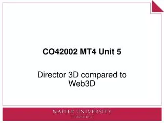 CO42002 MT4 Unit 5