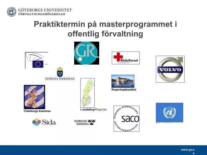 praktiktermin p masterprogrammet i offentlig f rvaltning