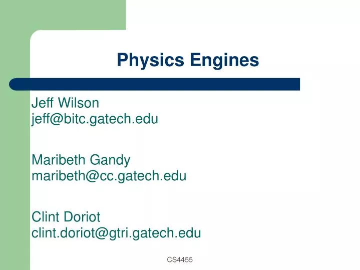 physics engines