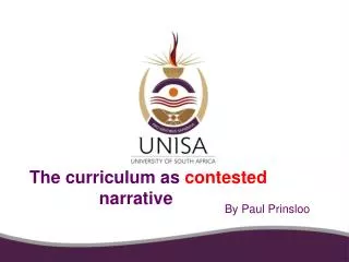 The curriculum as contested narrative