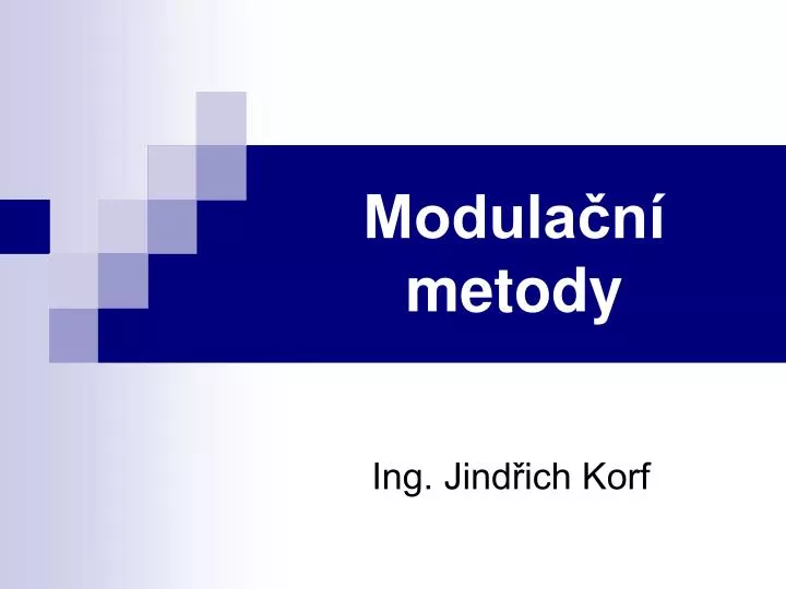 modula n metody