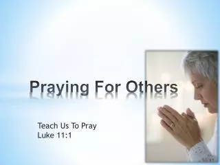Praying For Others