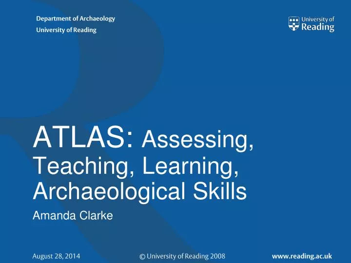 atlas assessing teaching learning archaeological skills