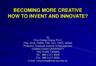 becoming more creative how to invent and innovate