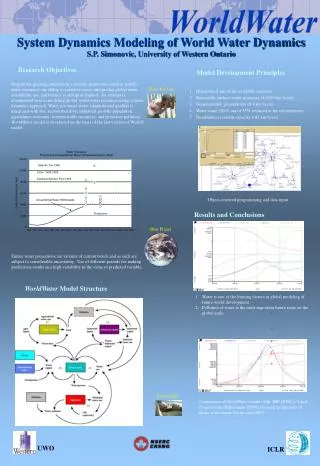 System Dynamics Modeling of World Water Dynamics S.P. Simonovic, University of Western Ontario