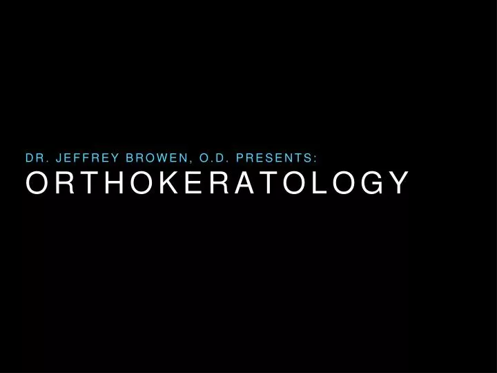 orthokeratology