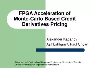 FPGA Acceleration of Monte-Carlo Based Credit Derivatives Pricing