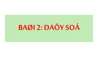 ba i 2 da y so